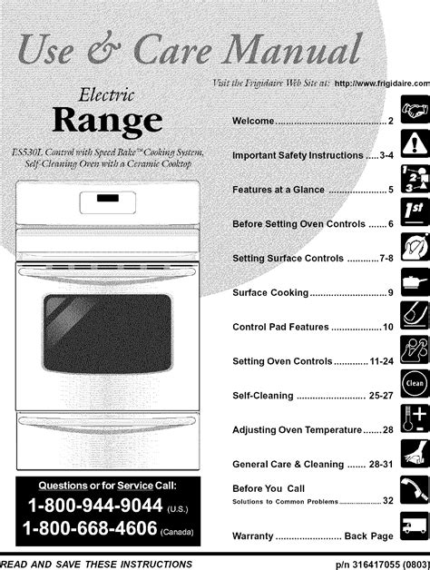 frigidaire professional gas stove manual